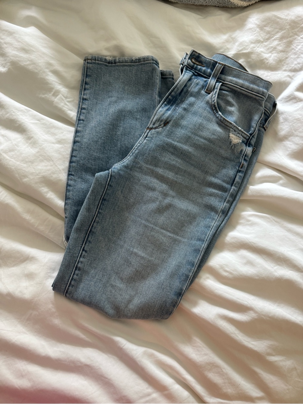 Favorite Daughter Light Wash Distressed Jeans